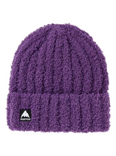 Bonnet en peluche Burton violet protégeant efficacement du froid