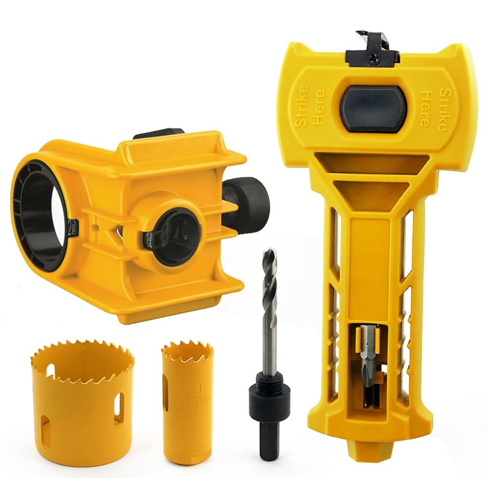 Outil de morts de verrou de porte compatible kit d'installation de verrouillage de porte 1-3/4