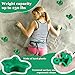 10PCS Green Rock Climbing Holds, Rock Climbing Wall for Kids, Extra Large Size Climbing Rock Wall Grips with Mounting Hardware and Wrench for Indoor Outdoor Playground, Installed on Wooden Board
