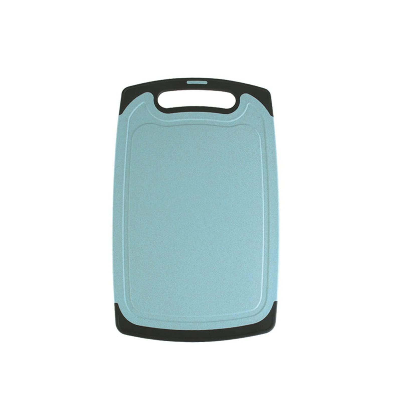 Tabla de cortar con paja de trigo, tabla de cocina para uso doméstico, tabla de cortar pequeña de plástico (azul B)