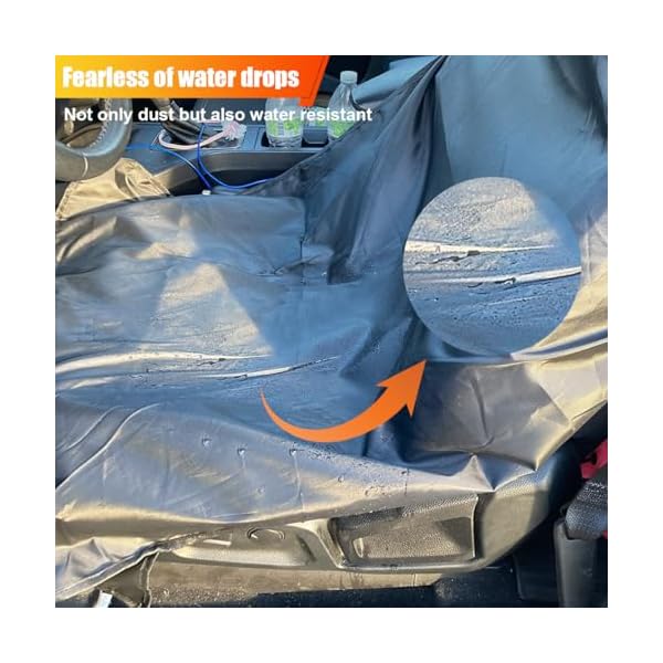 ZIMISI Waterproof Car Seat Cover, Dustproof Sweatproof Car Seat Protector, Washable Bucket Front Seat Covers, Universal Automotive Interior Accessories for Cars, SUVs, Trucks (Grey) - Image 5