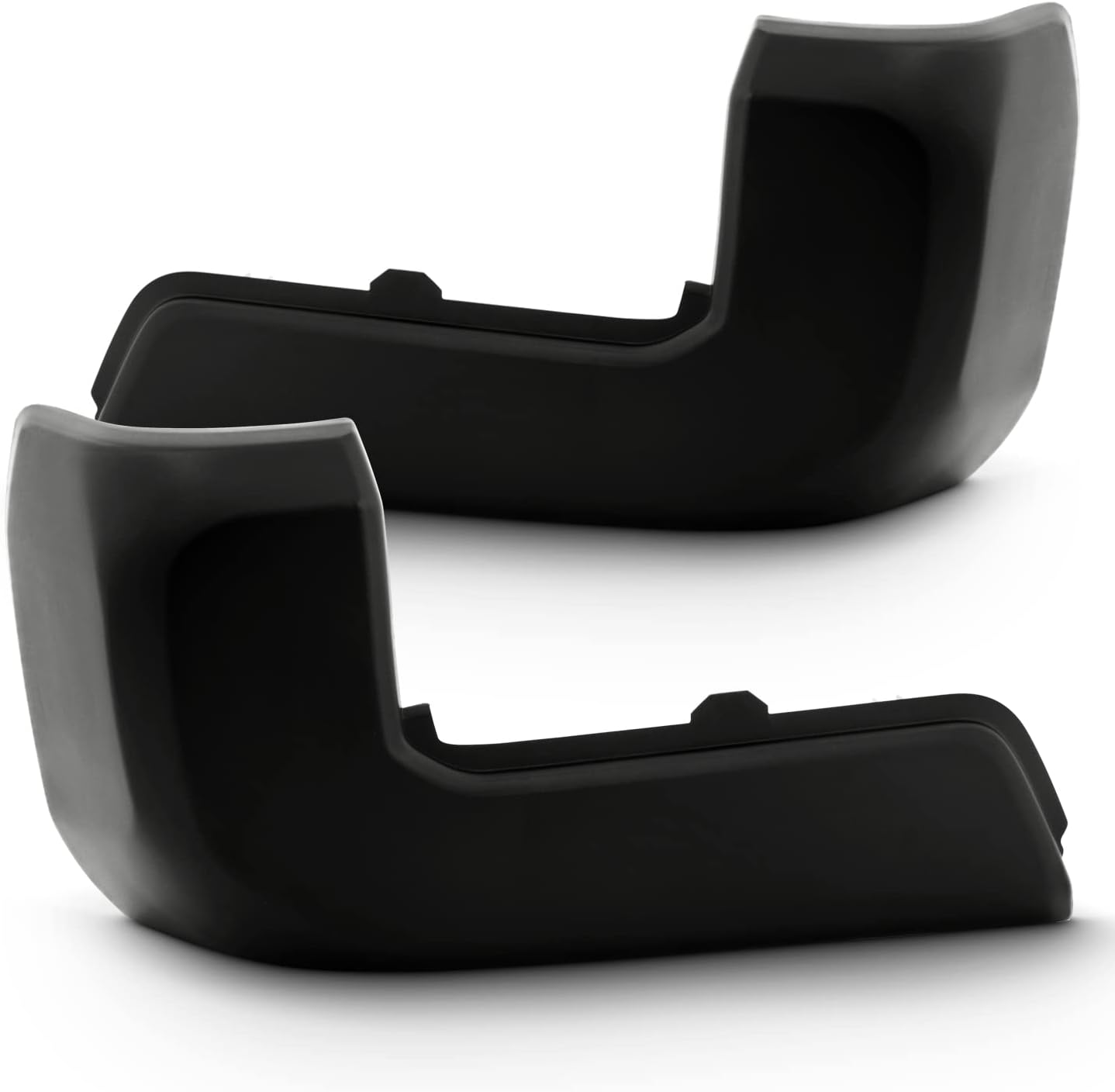 AKKON - Fit 2016-2022 Toyota Tacoma Rear End [Paintable] Bumper w/o Parking Sensor Holes Black Driver + Passenger Side