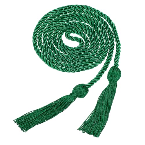 sourcing map Nappa 2025 con nappa, lunga 167 cm, cordoncino intrecciato per laurea, elegante ciondolo con nappe 2025 per accessori di laurea (verde, confezione da 1)
