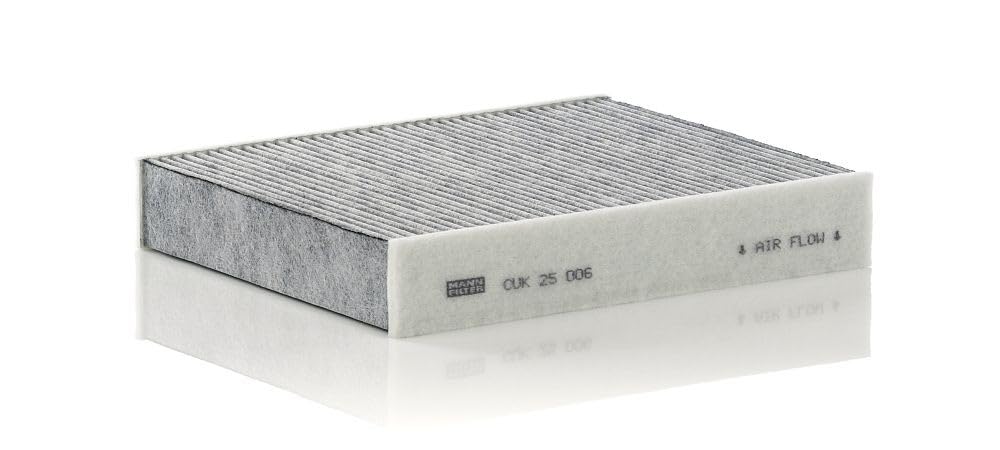 MANN-FILTER CUK 25 006 Cabin Air Filter - Pollen Filter with Activated Carbon - for Cars + Transporters