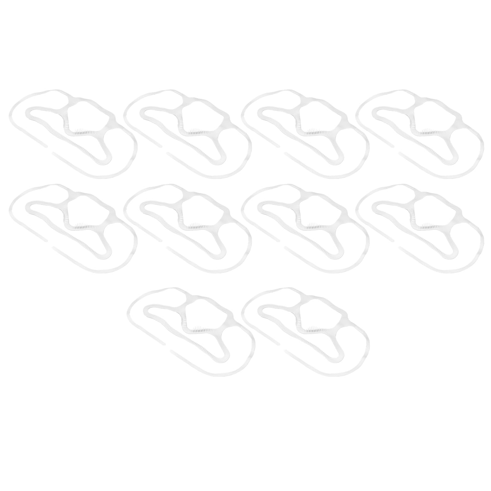 Marco de Soporte para Máscara, Soporte de Máscara de Silicona con Diseño 3D de 10 Piezas para Ciclismo (WHITE)
