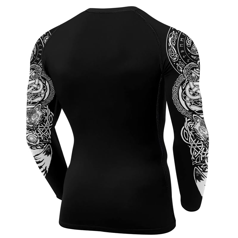 Viking Long Sleeve Baselayer Performance Compression Shirts MMA BJJ Jiu Jitsu Training Rash Guard3