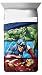 Marvel Avengers  Publish Twin Comforter - Super Soft Kids Reversible Bedding features Hulk, Iron Man, and Captain America - Fade Resistant Polyester Microfiber Fill (Official Marvel Product)