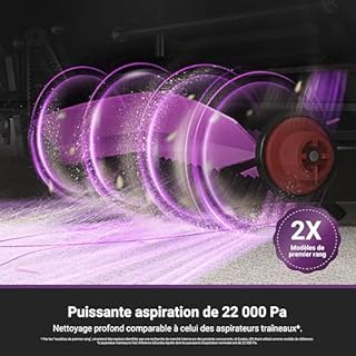 EUREKA J15 Max Ultra Robot Aspirateur Laveur avec Serpillière et Brosse Latérale Extensible, Aspiration 22000Pa, Station Autonettoyante, Lavage de Serpillière Eau 80℃, IntelliView 2,0, Anti-Emmêlement