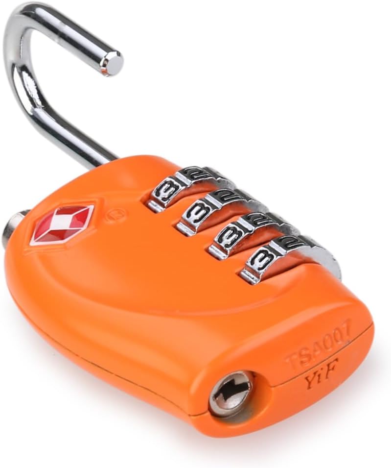 Luggage Padlock 2pcs Luggage Padlock Combination Padlock TSA Approved Locks 4 Digit Combination Lock for Luggage Suitcase Password Combination Padlock