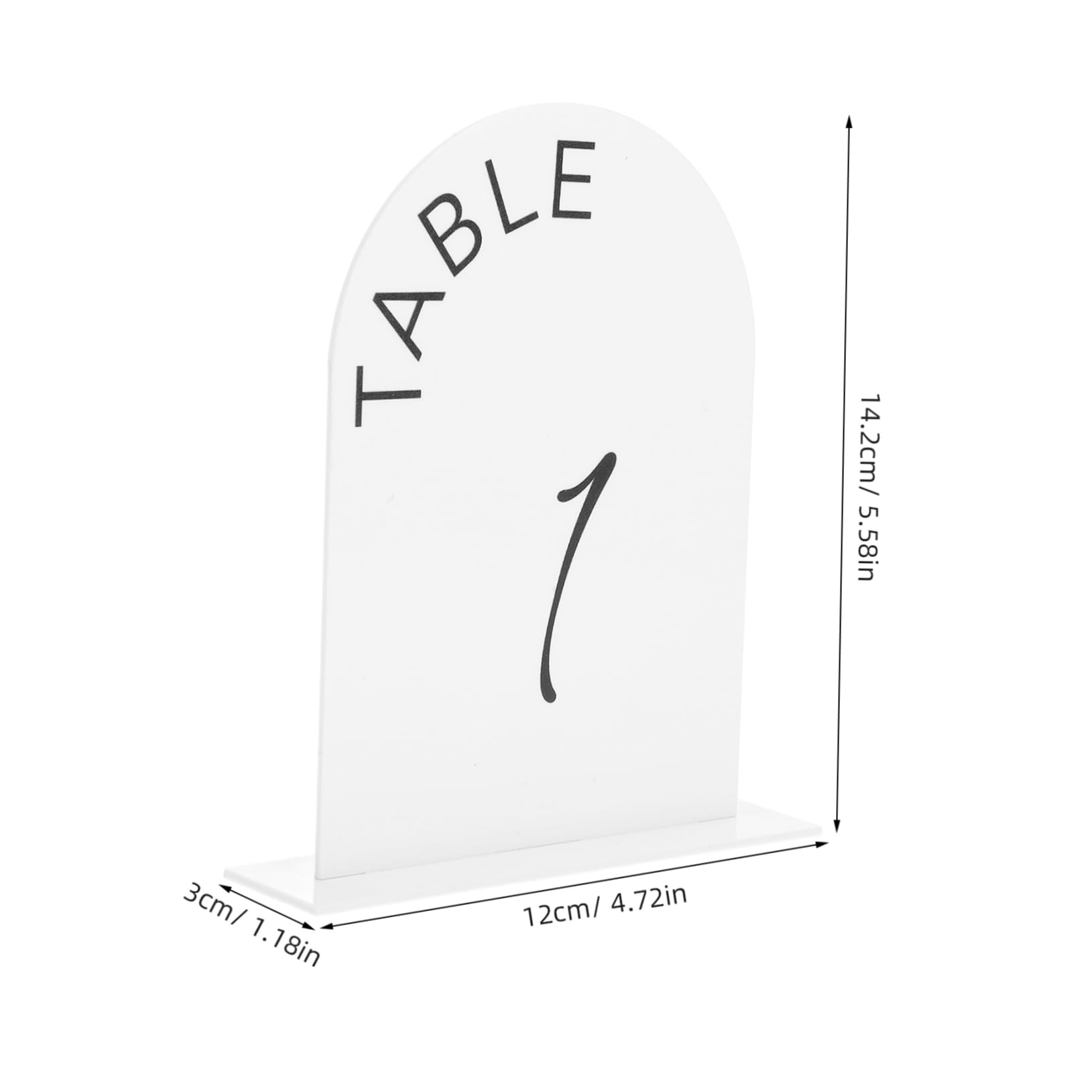 SUPVOX Set of 10 Acrylic Table Numbers Stand for Wedding Party Menu Diy Sign 1-10 Seat Numbers for Wedding Decor