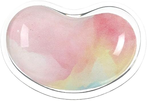 dohobby Silicone Gel Wrist Rest Pad, Heart-Shaped Colorful Wrist Support,Summer Cool Hand Pillow for Office, Home Pain Relief