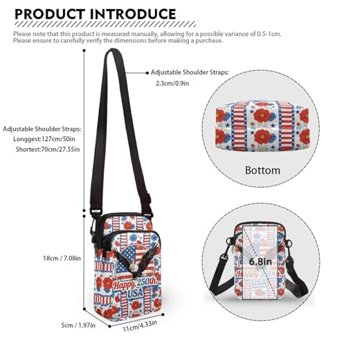 Image of Hawaiian Tribal Small Crossbody Bags for Women Cell Phone Bag Purse, Sea Turtle Zipper Sling Purses Shoulder Bag