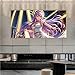 Produktbild Lila Mädchen Diamant Painting Bilder Weihnachten Basteln Erwachsene DIY Set mit Zubehör, Malen Nach Zahlen Diamond Painting Kinder für Home Wand Décor Mosaikherstellung Diamond Art 10x20cm F-13301