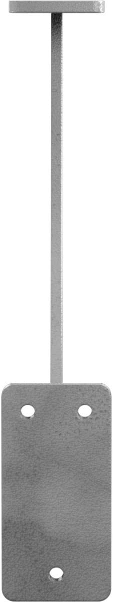 Ekena Millwork BKTM02X11X11BRHGY 2 inch W x 11 inch D x 11 inch H Bradford steel Bracket, Hammered Gray