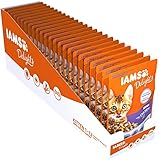 Per una digestione sana IAMS Delights - Cibo Umido per Gatti Cuccioli (1.12 Mesi), con Pollo in Salsa, 24 Bustine da 85 gr