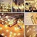Augone 120 LED Lichterkette Kugel 15m, Partylichterkette mit Stecker für Innen und Außen,für Weihnachten, Hochzeit, Party, Garten(Warmweiß)