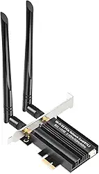 Placa WiFi 6E PCIe WiFi para PC de mesa AX7922 pro, até 5400 Mbps, Bluetooth 5.2, WPA3, adaptador sem fio 802.11AX Tri Band com MU-MIMO, compatível com Windows 10/11 (64 bits*)