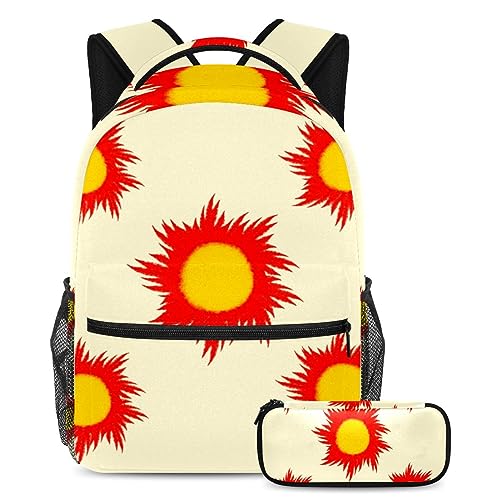 Sac à dos avec trousse à crayons à grande capacité pour le transport scolaire des ados