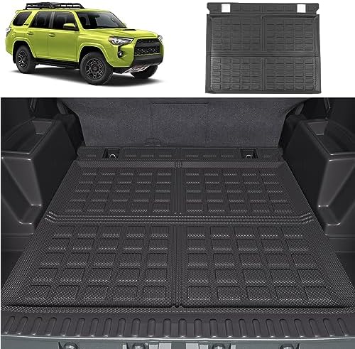 xipoqix Fit 2010-2023 Toyota 4Runner Trunk Mat TPE Material Cargo Liner for 2010-2023 Toyota 4Runner Accessories (Fit W/O Sliding Tray)