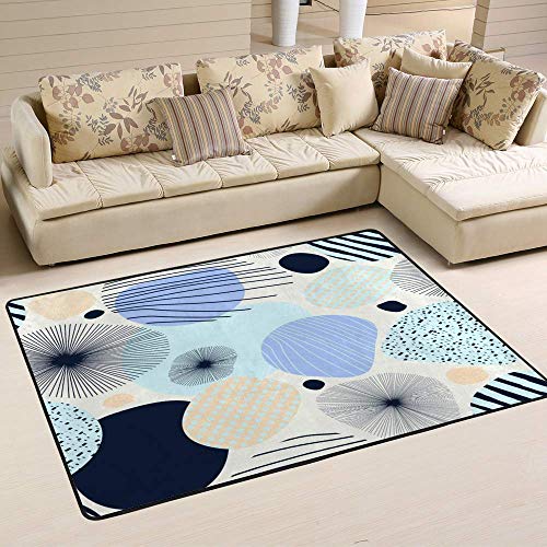 Grand tapis de sol lavable intérieur facile à nettoyer pour salon - 6
