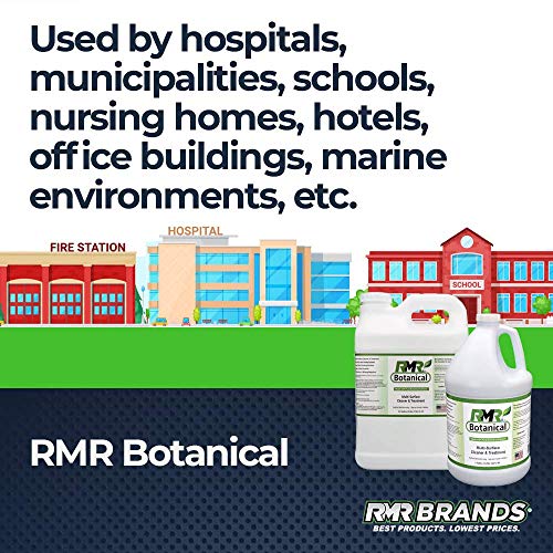 Rmr Botanical - All-Purpose Herbal Cleaning & Treatment Spray, Botanical Plant-Based Formula, Natural Rinse-Free Solution, Fresh Rosemary Lemon Scent, 1 Gallon Bottle #TOP5