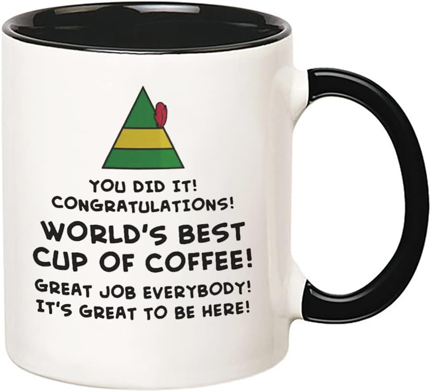 Fonhark - Buddy the Elf Movie World's Best Cup of Coffee, 11 Oz Novelty Coffee Mug/Cup - Image 2
