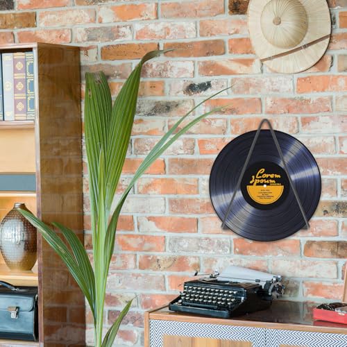 Estante metálico triangular para vinilos y discos PRETYZOOM organizador de pared 5