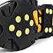 EONPOW Ice Grips, Ice & Snow Grips Cleat Over Shoe/Boot Traction Cleat Rubber Spikes Anti Slip 10 Steel Studs Crampons Slip-on Stretch Footwear (Size XL 5 Pairs)