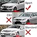 Cndoci37 3Pcs Front Bumper Splitter Spoiler Lip ABS Glossy Black For Mercedes Benz C Class W204 S204 Facelift Sport 2011-2014