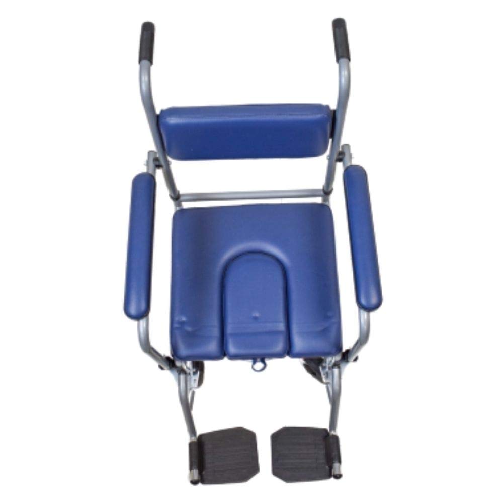 Sedia Comoda WC Imbottita con Rotelle Vaso rimovibile per Disabili e Anziani -Termigea - SE3