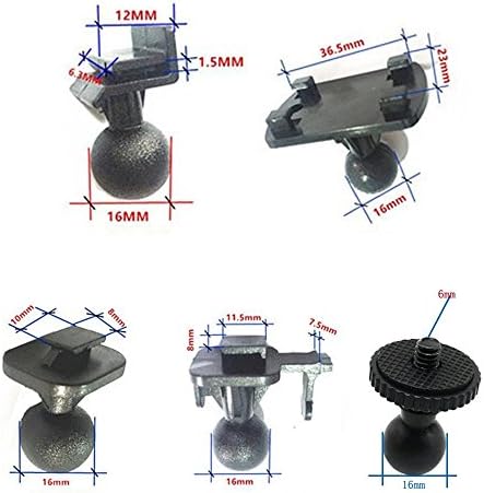 MyArmor Car Suction Cup for Dash Cam Holder Vehicle Video Recorder on Windshield & DashBoard Mount with 5 Types Adapter 360 Degree Angle View for Driving DVR Camera Camcorder GPS Action Camera