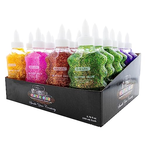 BAZIC Products Cosmic Series Glitter Glue, 6.76 fl oz, for
