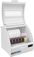 Countertop Dishwasher, Countertop Dishwasher Mini Dishwasher with 4 Wash Modes Compact Countertop Mini Dishwasher with Three Different Areas Dish Washer for Small Houses, Flats