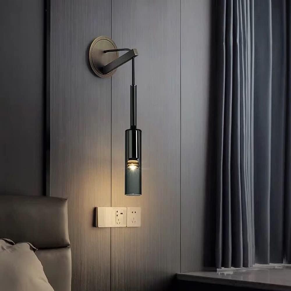 Kinkiet do sypialni, korytarza, nowoczesnej butelki wina, minimalistycznej lampki nocnej, postmodernistycznej lampy nordyckiej, w całości z miedzi, do korytarza, balkonu, alejki, p