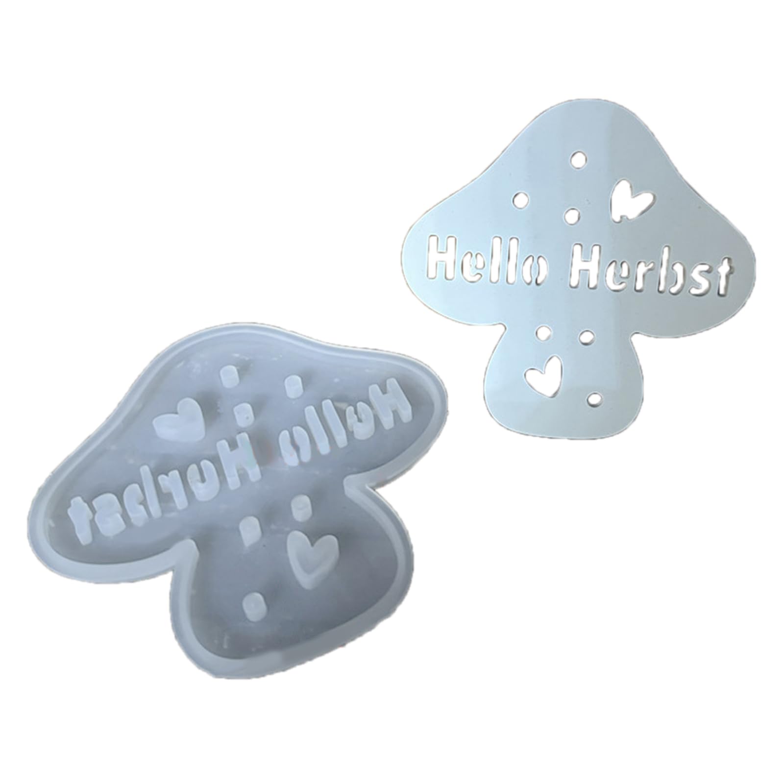 NEWFT Flexible Silicone Mold for Gypsum Bedroom Decoration Mushroom Shaped Night Light Mould for Crating Enthusiasts