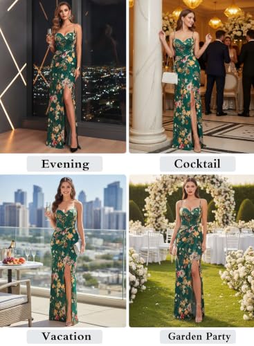 Image of VFSHOW Womens Sexy Spaghetti Strap Formal Prom Evening Gala Long Maxi Dress