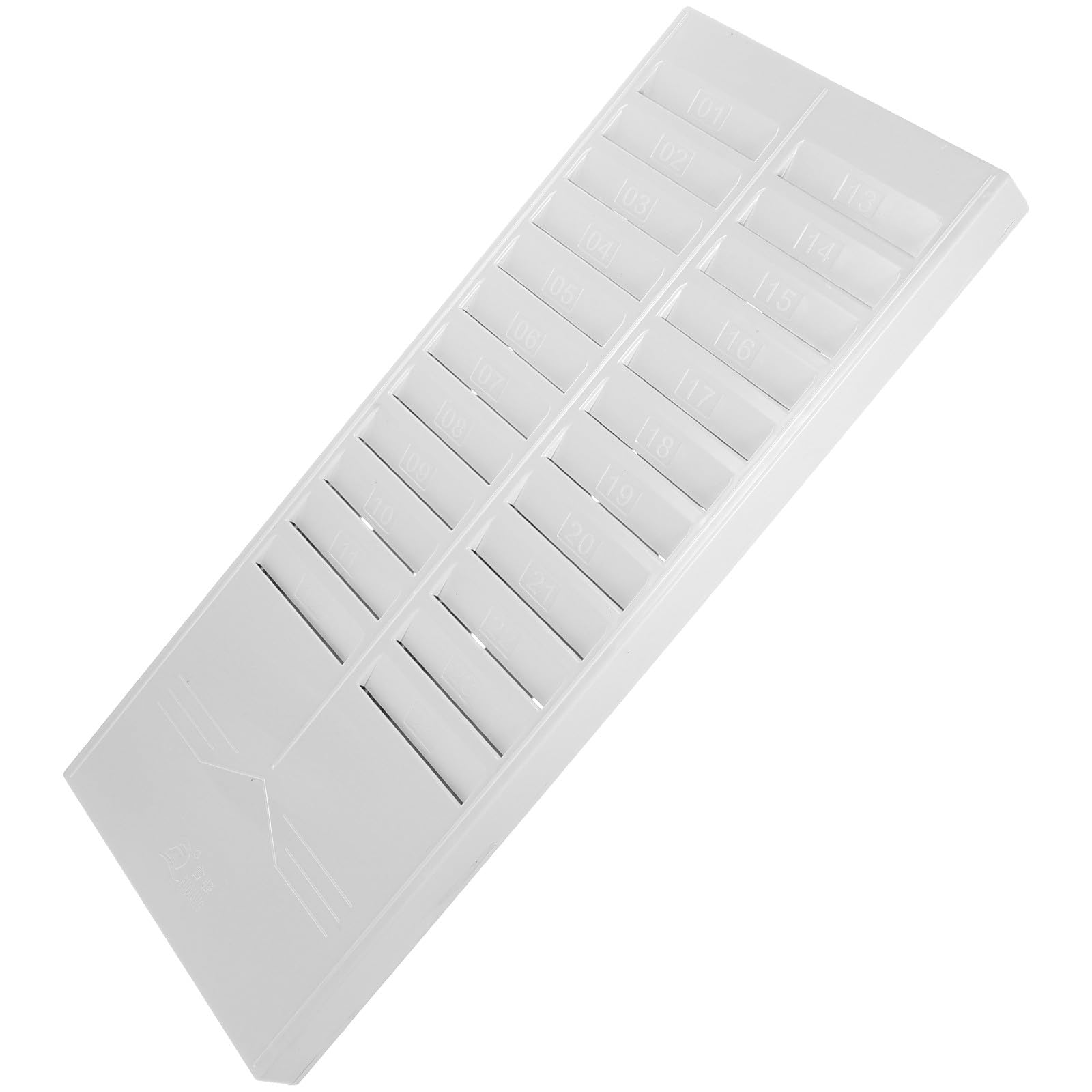 Étagère de rangement fonctionnelle couleur aléatoire en PP pour fiches et badges