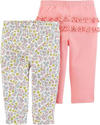 Calcinha Carter's para bebês meninas 126g265, Flowers/Pink, 3 Months