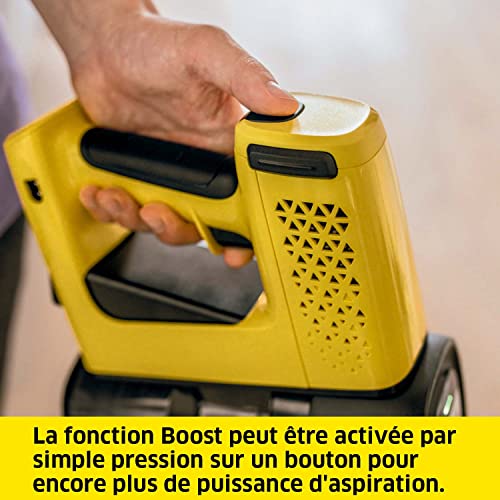 Kärcher Aspirateur sans Fil VC 4 Cordless myHome, 2 Vitesses d'Aspiration, Autonomie : jusqu'à 30 min, Poids : 2,3 kg, Batterie : 21,6 V, Support Mural, Suceur Sol et Fentes, Brosse à Poussière 2 en 1 - Image 5