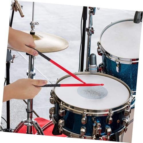 Toyvian 3 pares de baquetas de nylon con cubiertas antideslizantes para práctica y rendimiento, agarre cómodo, accesorios de percusión ligeros para entusiastas del tambor miniatura 6