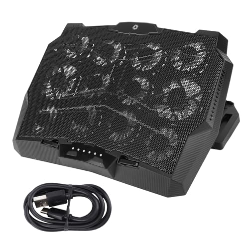 Base para laptop con 12 ventiladores y soporte ajustable miniatura 1