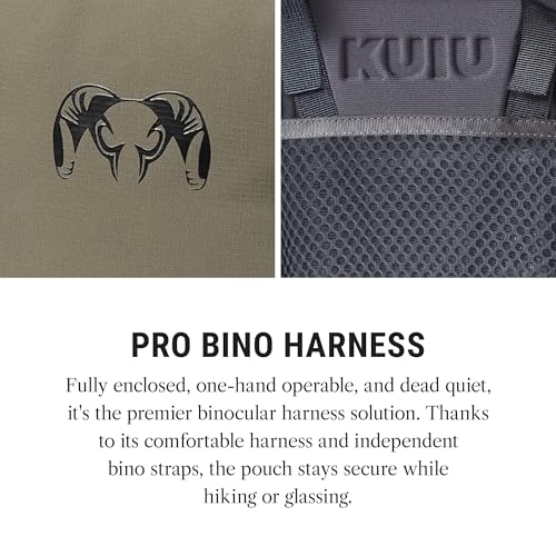 Image of KUIU PRO Bino Harness - Waterproof, Adjustable, One-Hand Lid, Custom Foam Shims, Hydration Rig Compatible Binocular Harness