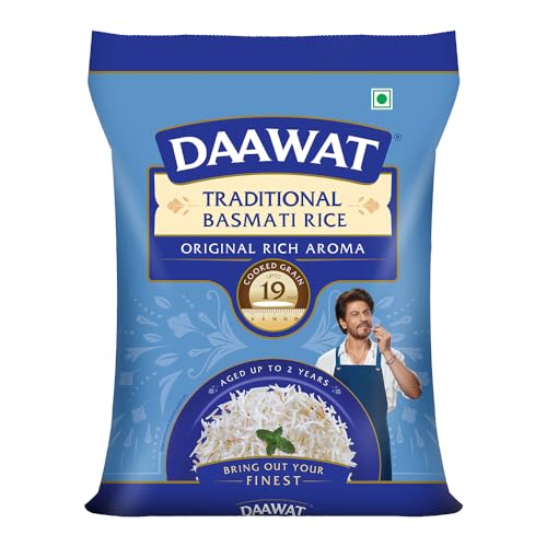 Image of Daawat Traditional Basmati Rice 5Kg| Premuim Aromatic Rice| Aged upto 2 Years
