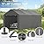 GOJOOASIS Carport 10x20 Car Ports Heavy Duty Carports Portable Garage Car Canopy Tent Outdoor Car Shelter (Grey)