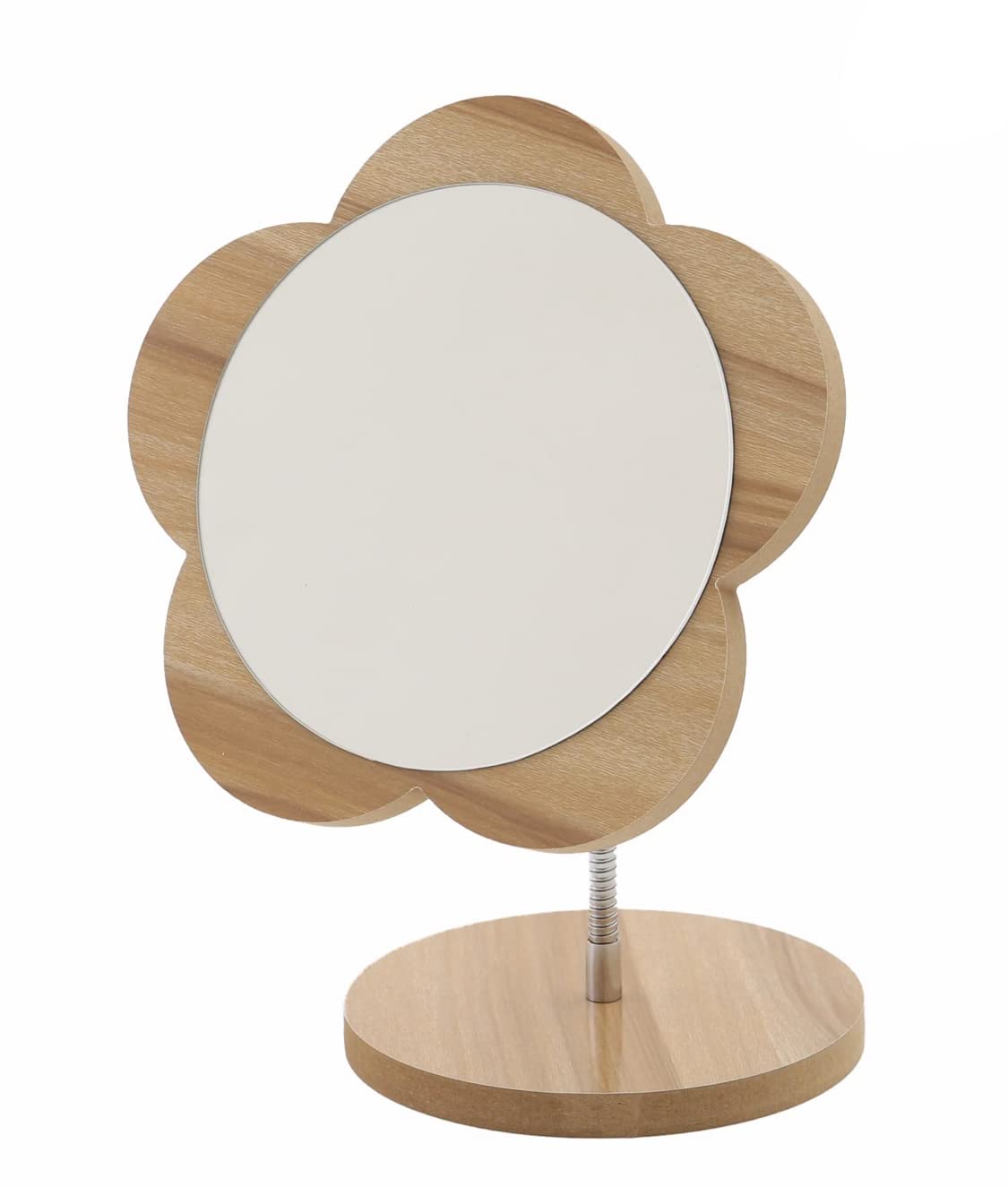 Amazon｜フラワーウッドスタンドミラー 鏡 ガラス ウッド スタンド