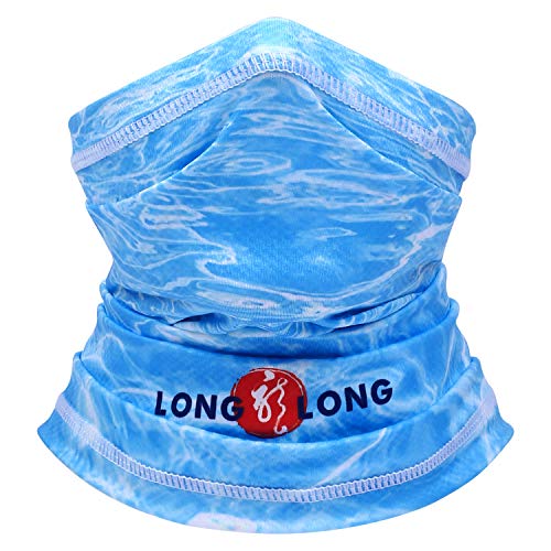 LONGLONG Summer Face Mask - Sun UV Protection Neck Gaiter Scarf Thin Windproof, Breathable Fishing Running Cycling Cool Dust Magic Headwear (Pattern 7)