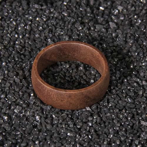 6mm 8mm Hawaii Koa Wood Ring,Koa Wood Anniversary Ring Wooden Wedding Band,Free Wooden Ring Box4