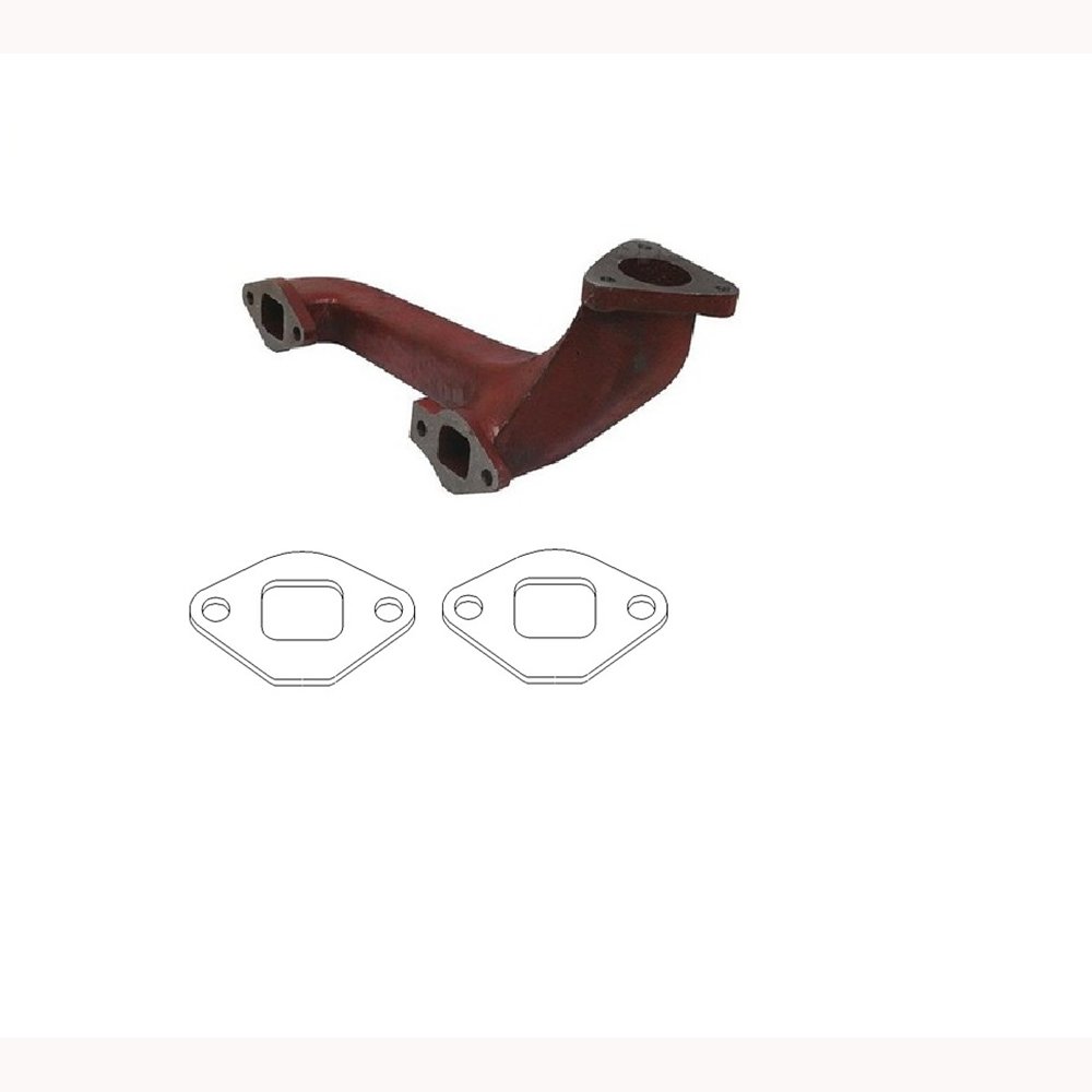 One New Manifold & Gasket Set Fits Massey Ferguson 155, 158, 165, 302, 304, 356, 50A 732813M1, 735040M1