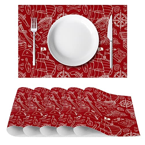 Sets de table marins haut de gamme antidérapants pour table à manger - 3