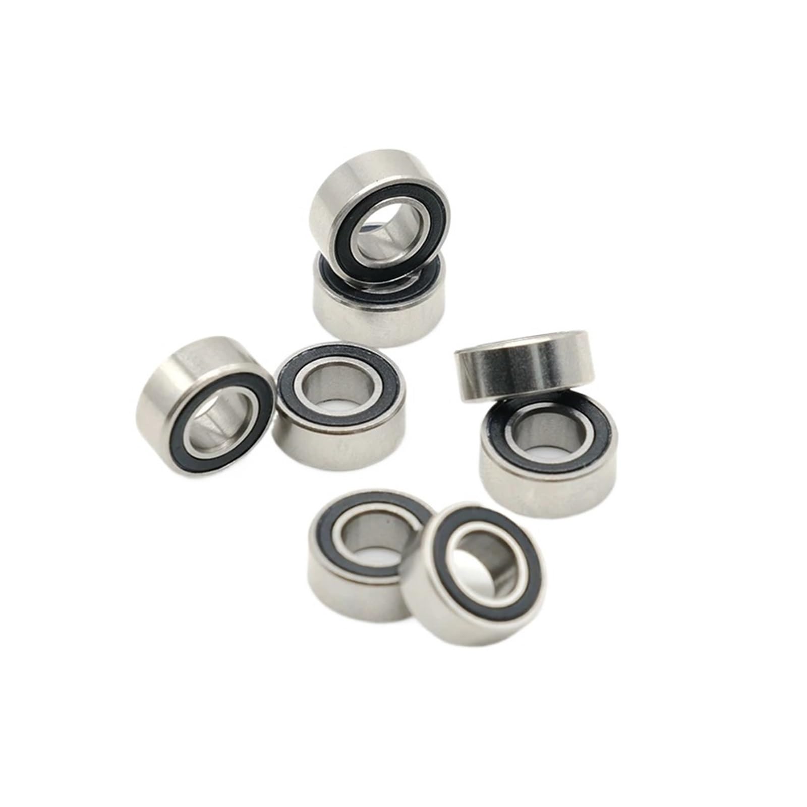 10 piezas SMR105RS rodamientos de acero inoxidable ABEC7 5X10X4mm rodamientos de bolas sello negro